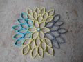 Handmade Paper Dahlia Wall Art: Modern Geometric Floral Decor