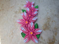 Pink Flower Quilling Wall Art: Handmade Paper Decor