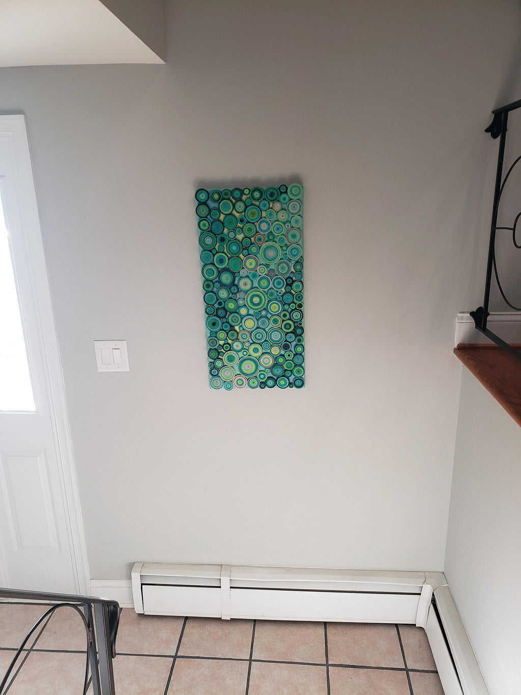 Large Abstract Circles Wall Art Modern Home Decor