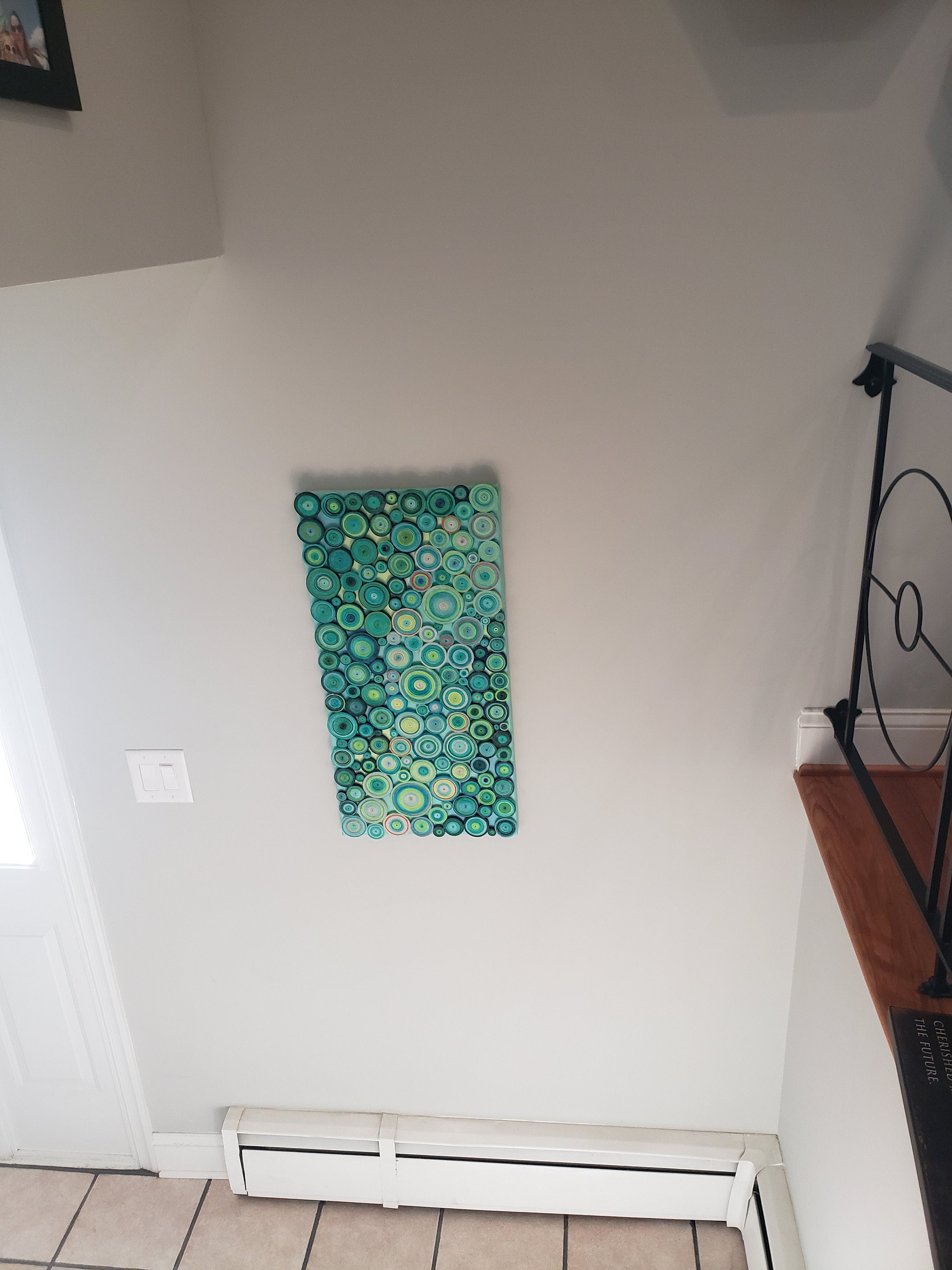 Large Abstract Circles Wall Art Modern Home Decor