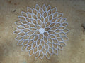 Large White Paper Dahlia Wall Art: Geometric Home Decor