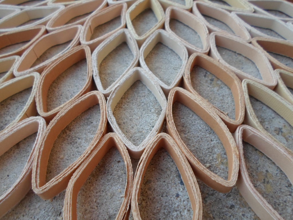 Handmade Dahlia Paper Wall Art: Modern Geometric Floral Decor