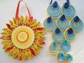 Quilled Sun & Raindrop Wall Hanging: Kids Room Decor