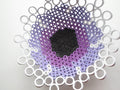 Paper Sculpture Bowl: Original Purple Home Decor Art