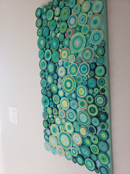 Large Abstract Circles Wall Art Modern Home Decor