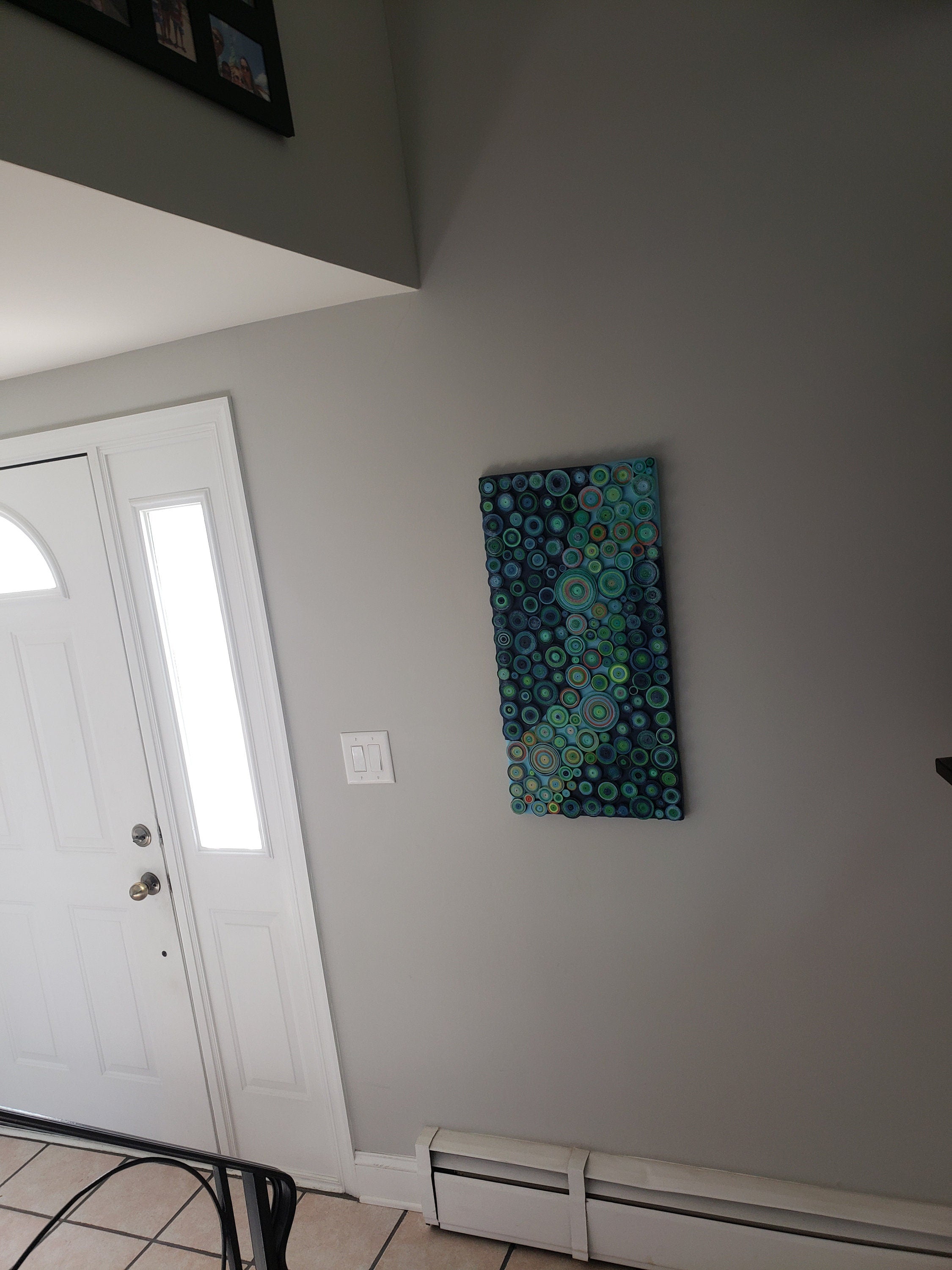 Large Home Decor Circles Wall Art Modern Living Accent