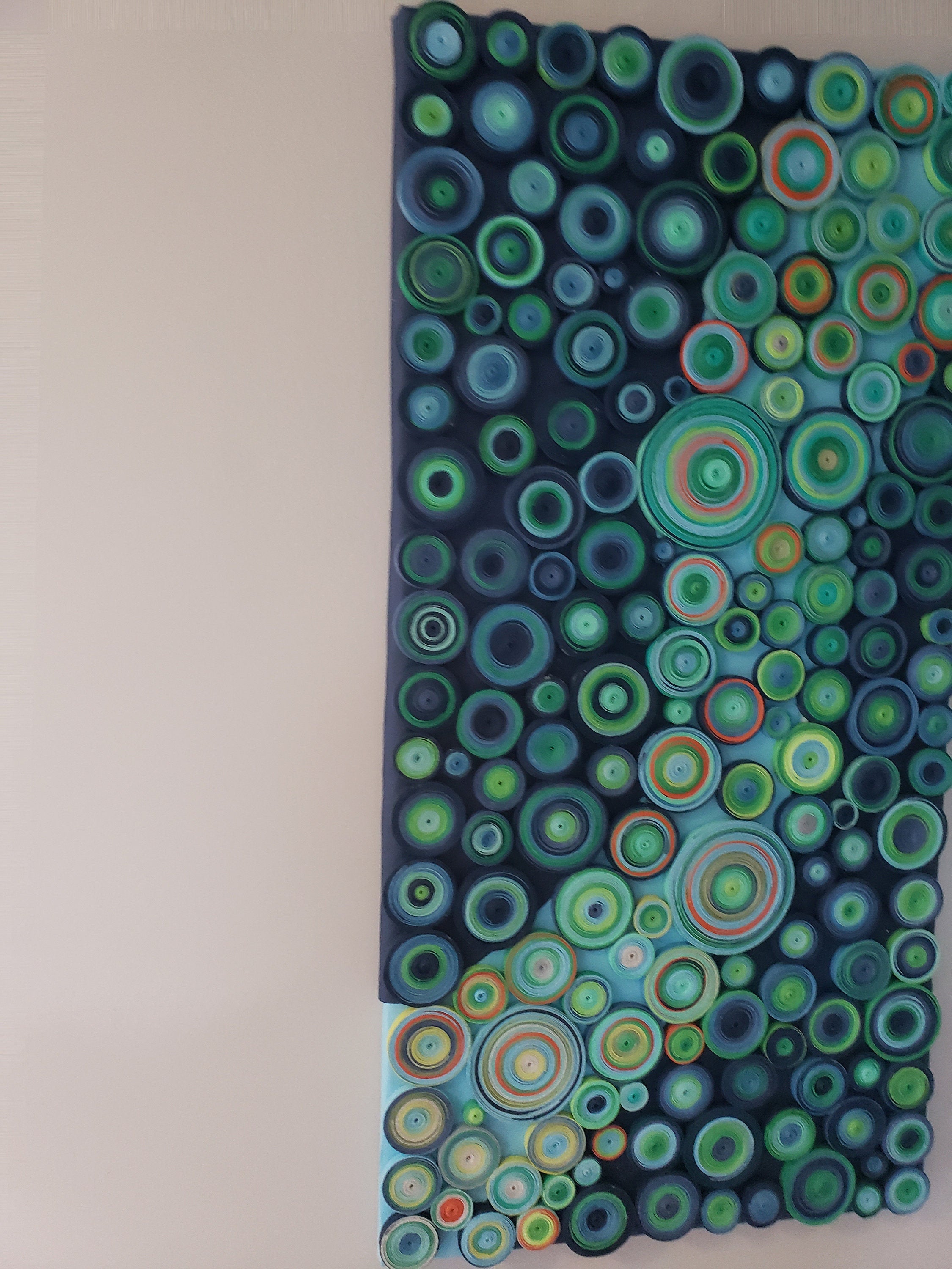 Large Home Decor Circles Wall Art Modern Living Accent