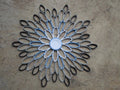 Gray Paper Flower Wall Art: Modern Geometric Home Decor