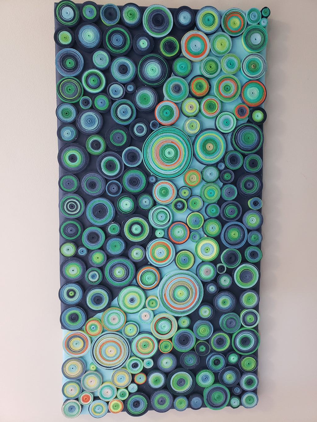 Large Home Decor Circles Wall Art Modern Living Accent