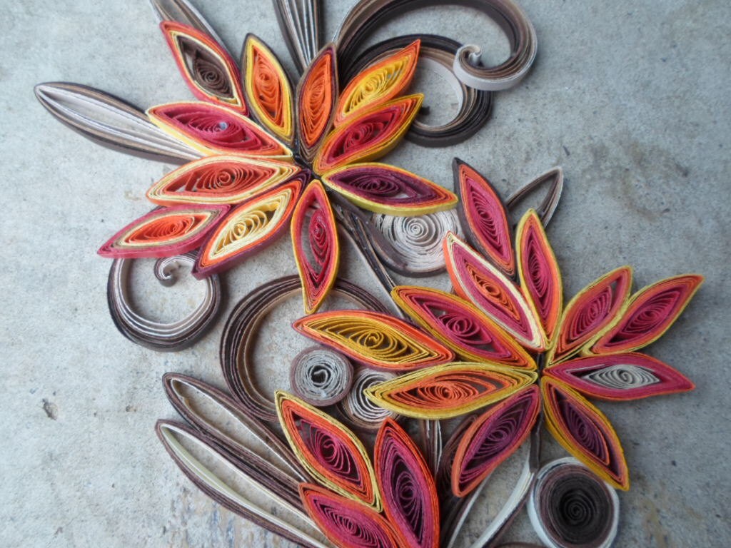 Paper wall art Fall Home decor Housewarming Gift