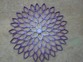 Purple Dahlia Wall Art Handmade Flower Decor
