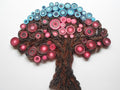 Quilled Tree of Life Wall Art: Modern Red Home Decor