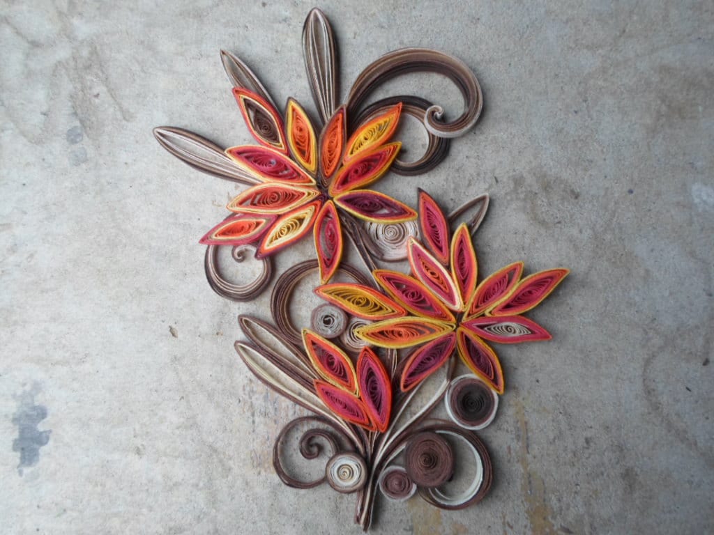 Paper wall art Fall Home decor Housewarming Gift