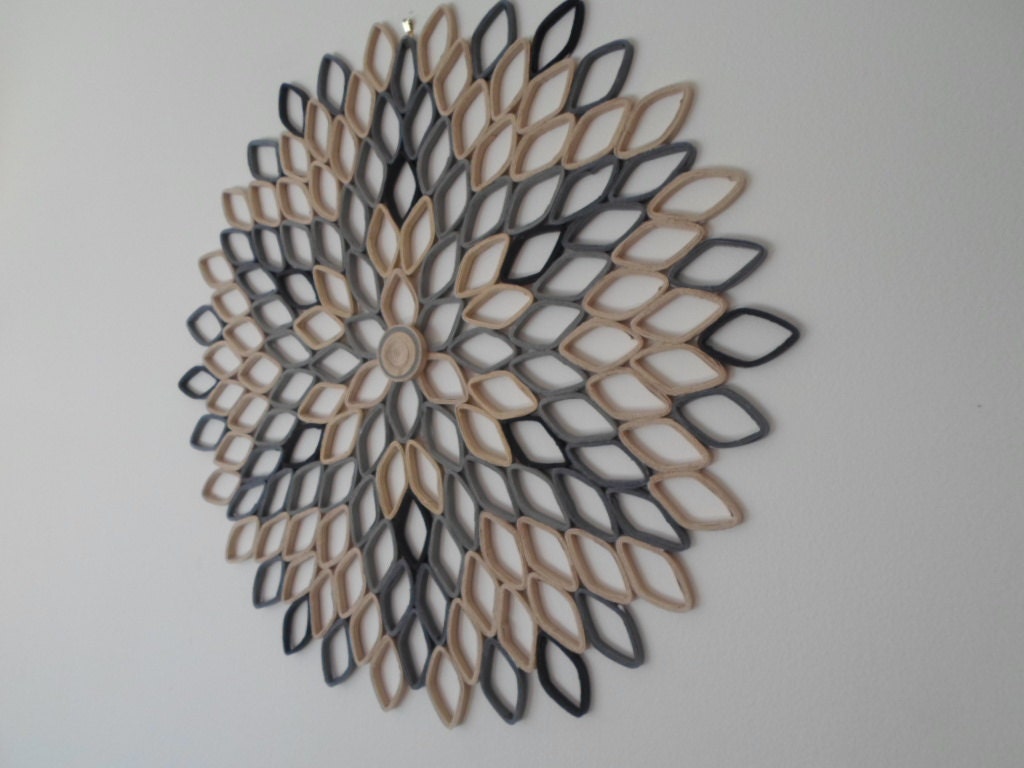Large Round Dahlia Wall Art Round Home Decor