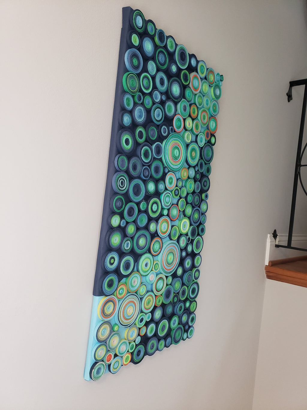 Large Home Decor Circles Wall Art Modern Living Accent