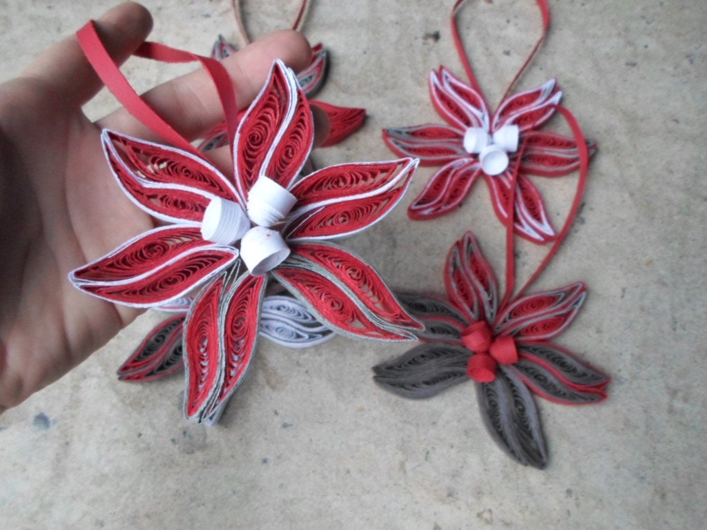 Set of 5 Christmas tree ornaments Exquisite Unique Limited-edition