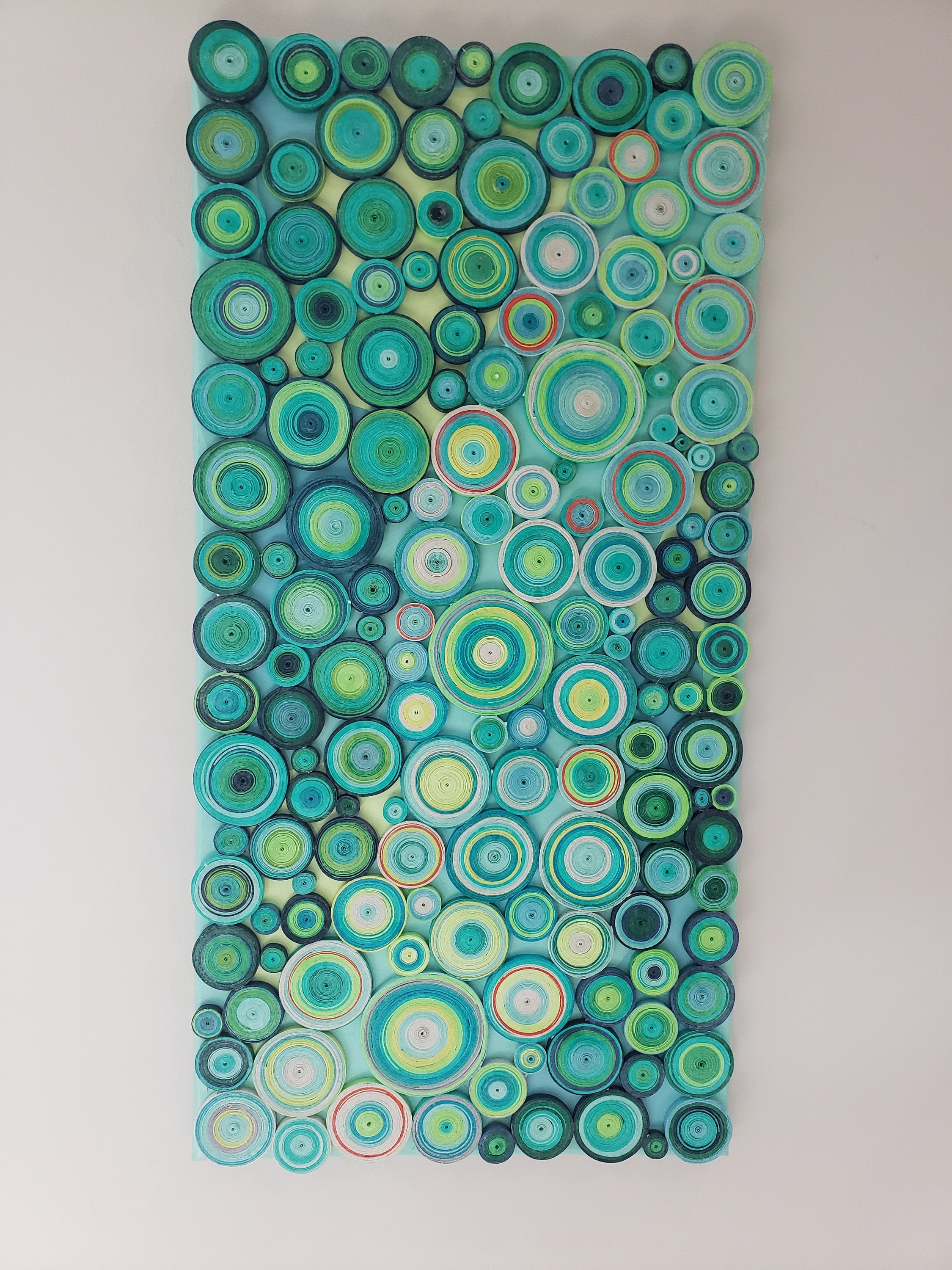 Large Abstract Circles Wall Art Modern Home Decor