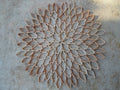 Handmade Dahlia Paper Wall Art: Modern Geometric Floral Decor
