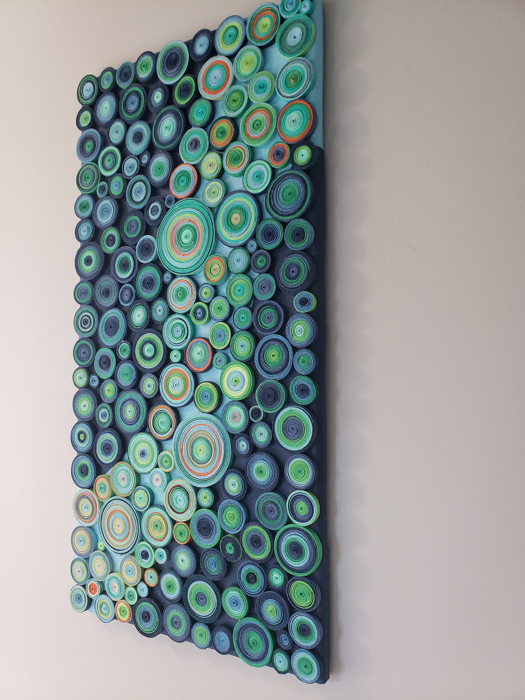 Large Home Decor Circles Wall Art Modern Living Accent