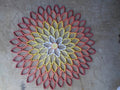 Coral Dahlia Wall Art: Handmade Paper Quilled Flower Decor
