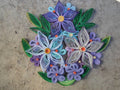 Quilled Paper Flower Wall Art: Spring Floral Decoration